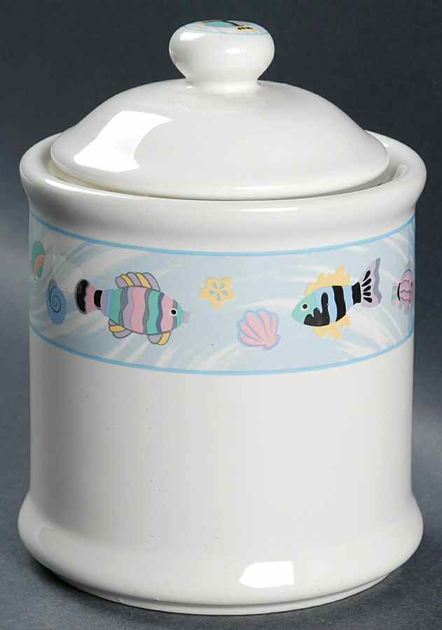 Sea Side Medium Canister & Lid by Vitromaster-1