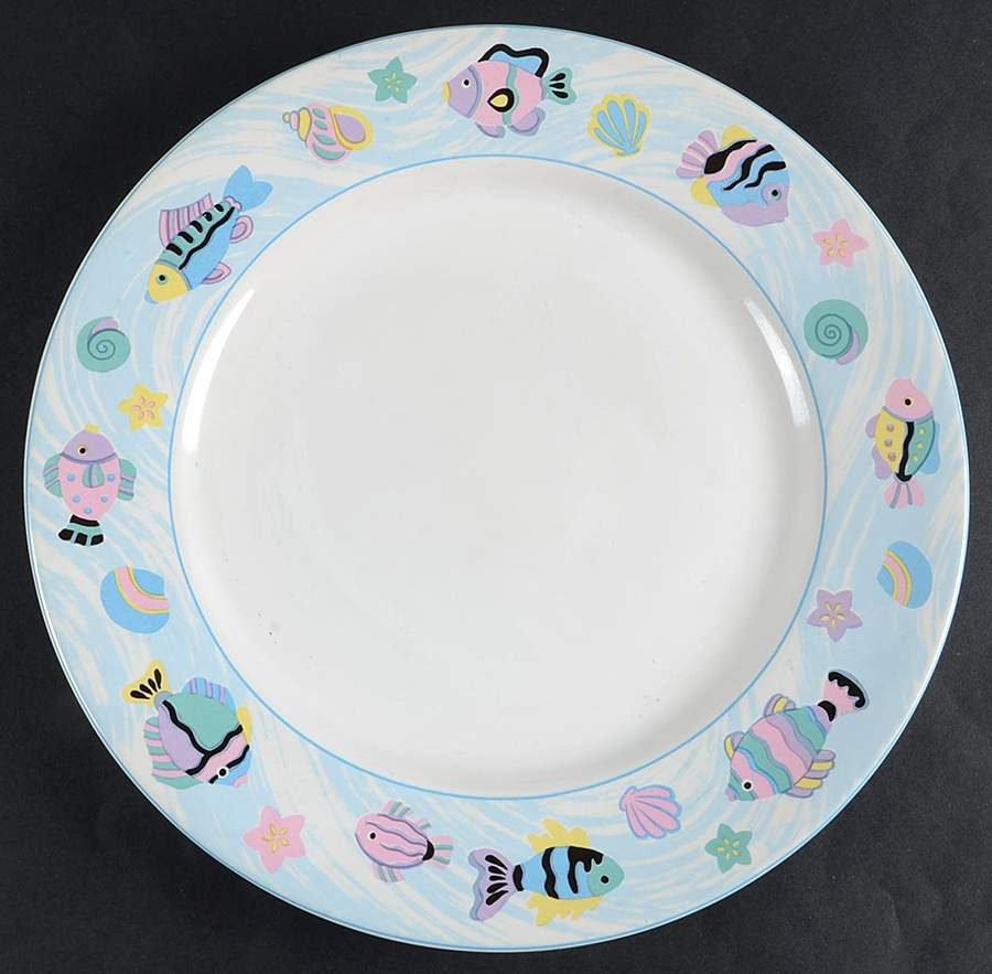 Sea Side 12" Chop Plate (Round Platter) by Vitromaster-1