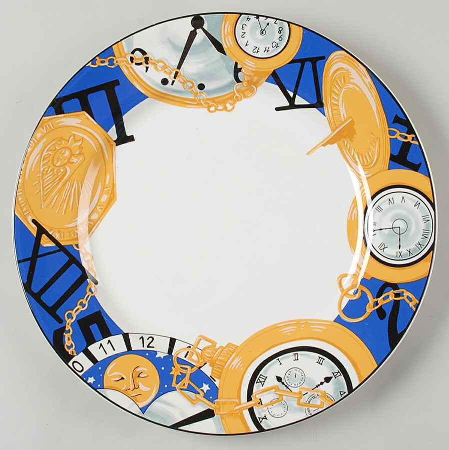 Time Piece 12" Chop Plate (Round Platter) by Vitromaster-1