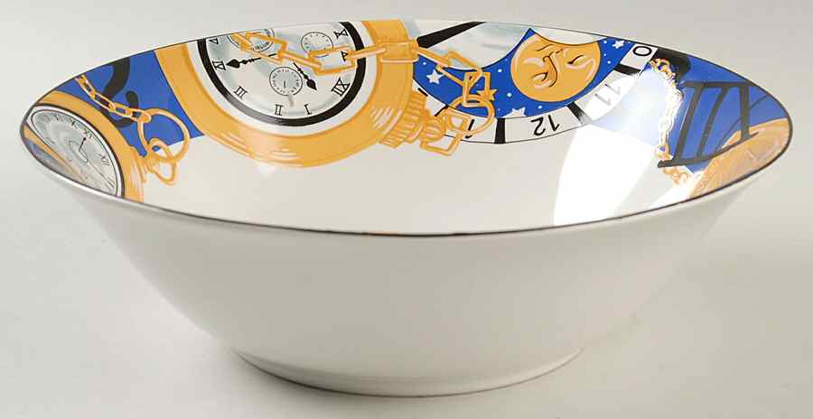 Time Piece 9" Round Vegetable Bowl by Vitromaster-1