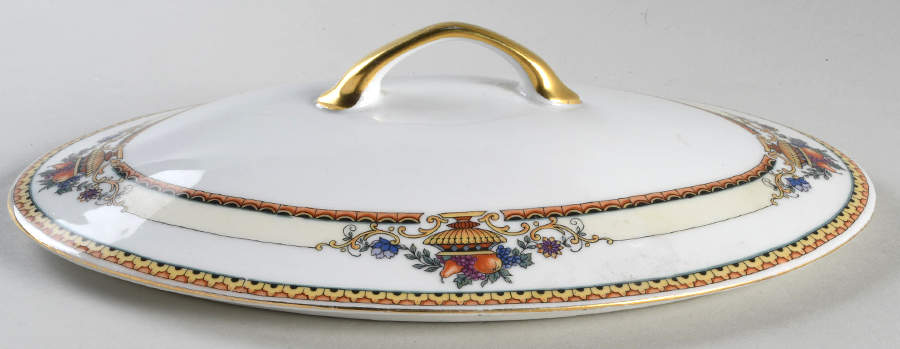 Admiral Lid for Oval Vegetable by Victoria (Czech)-1