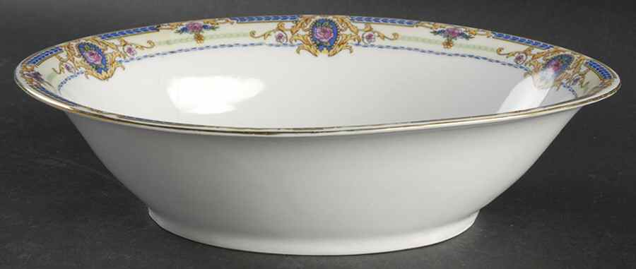 Stratford 10" Oval Vegetable Bowl by Victoria (Czech)-1