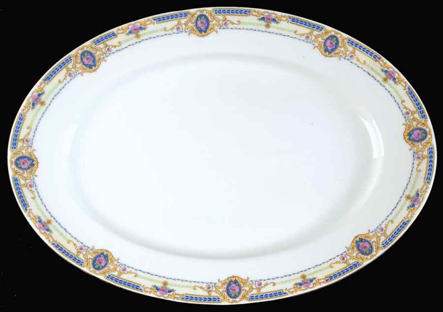 Stratford 15" Oval Serving Platter by Victoria (Czech)-1
