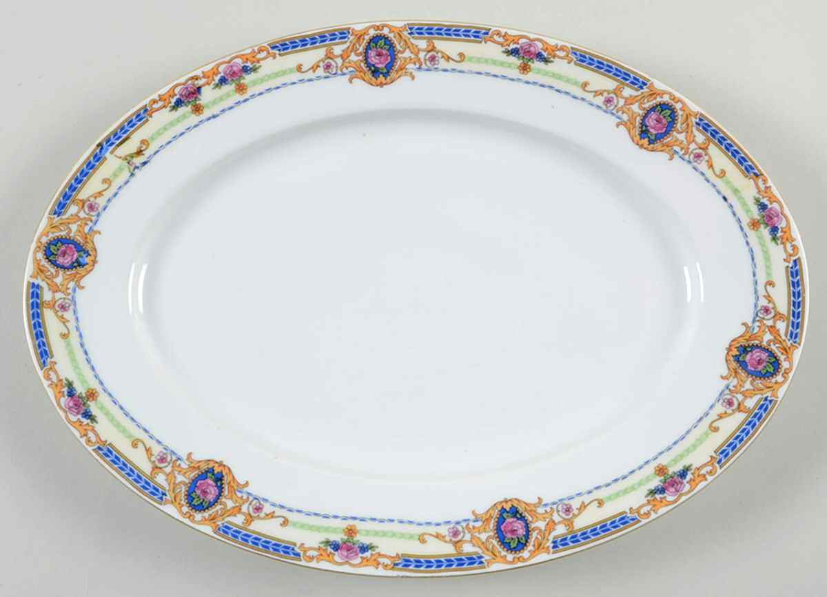 Stratford 12" Oval Serving Platter by Victoria (Czech)-1
