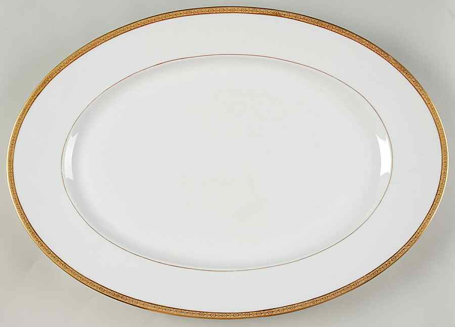 VIT10  19" Oval Serving Platter by Victoria (Czech)-1