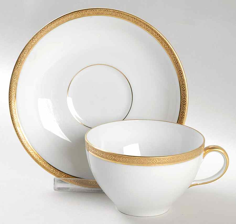 VIT10  Oversized Cup & Saucer Set by Victoria (Czech)-1
