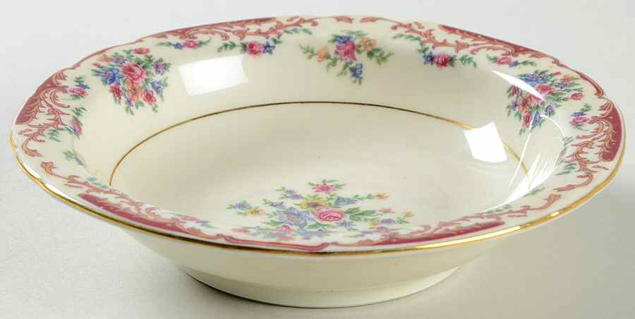 VIT101 Rim Fruit/Dessert (Sauce) Bowl by Victoria (Czech)-1