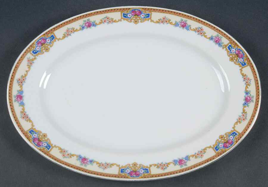 VIT14 12" Oval Serving Platter by Victoria (Czech)-1