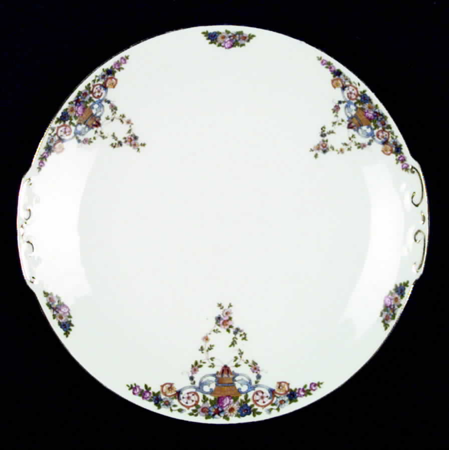 VIT20 (CZECH) Handled Cake Plate by Victoria (Czech)-1