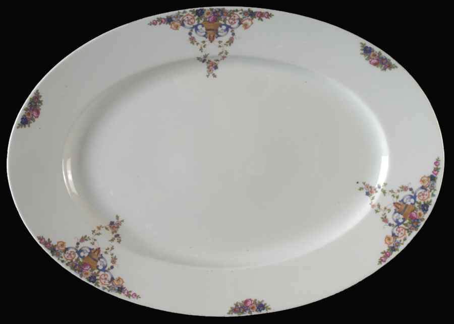 VIT20 (CZECH) 15" Oval Serving Platter by Victoria (Czech)-1