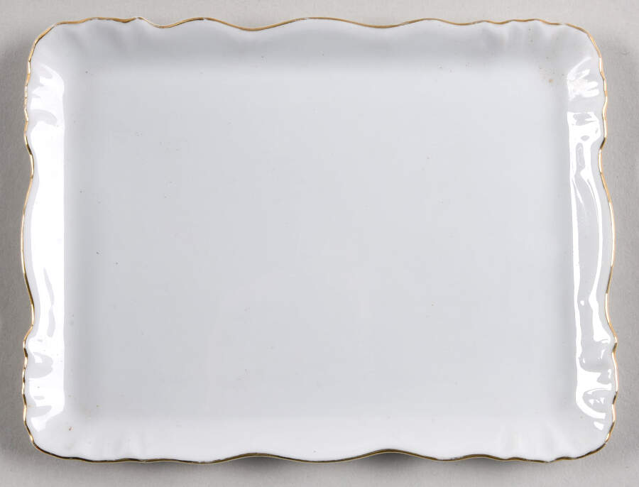 VIT21 (CZECH) Cheese Dish with Lid, Base Only (Wedge) by Victoria (Czech)-1