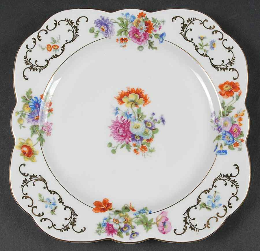 VIT21 (CZECH) Square Salad Plate by Victoria (Czech)-1