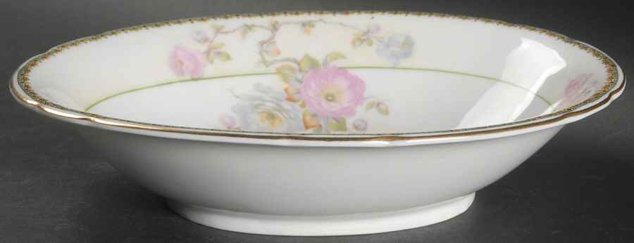 VIT25 (CZECH) 9" Oval Vegetable Bowl by Victoria (Czech)-1