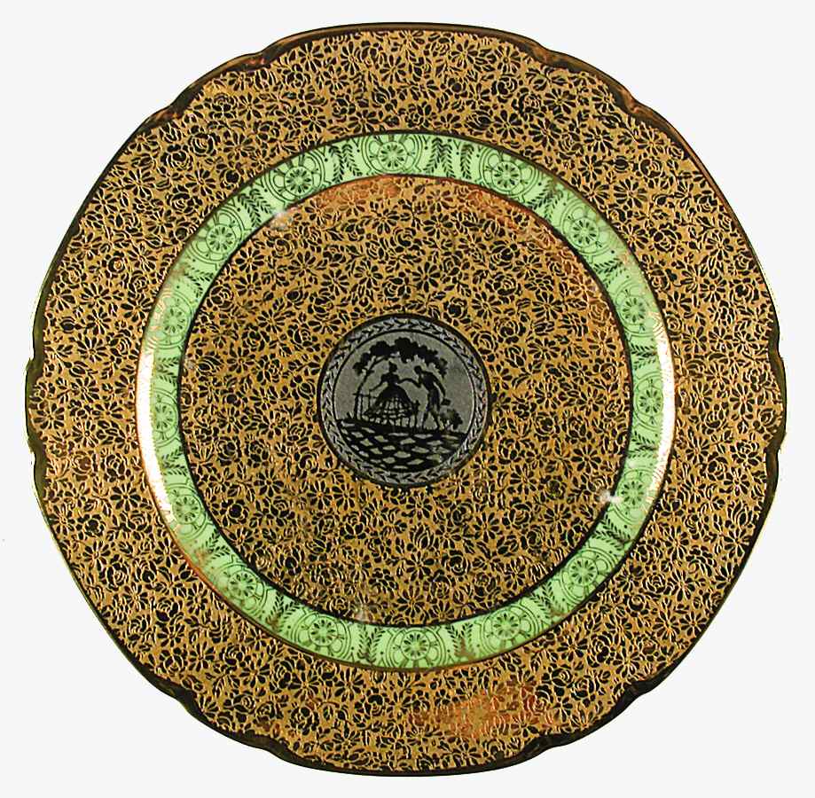 VIT26 (CZECHOSLOVAKIA) Dinner Plate by Victoria (Czech)-1