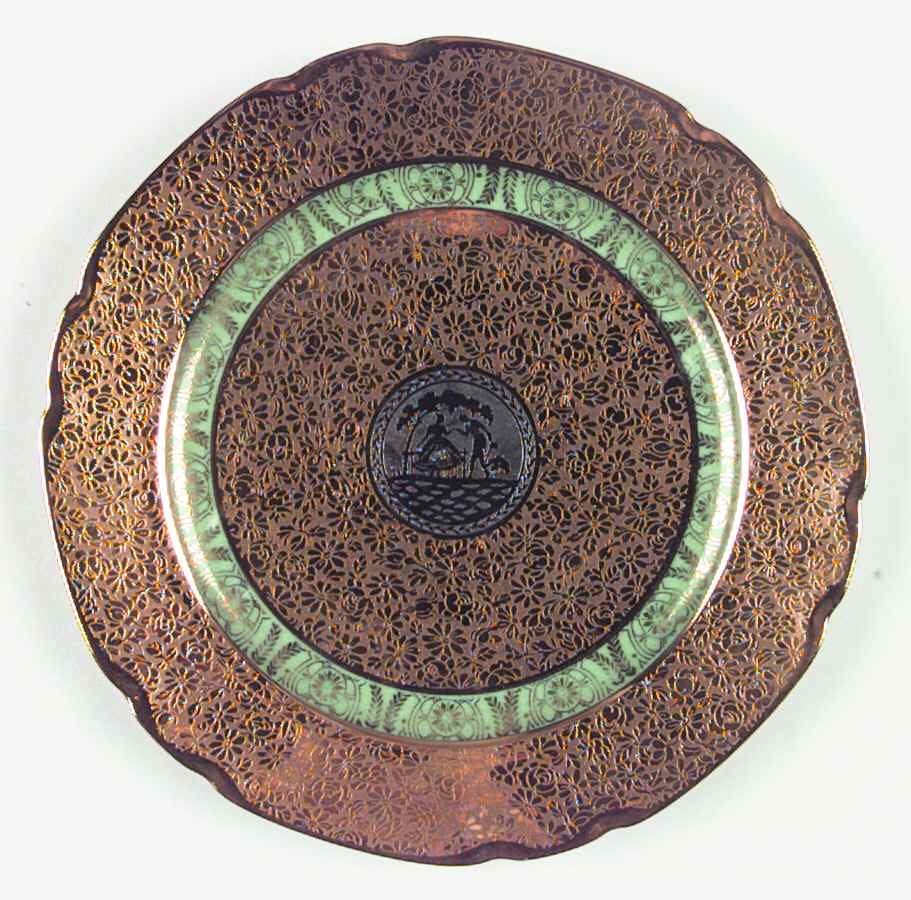 VIT26 (CZECHOSLOVAKIA) Salad Plate by Victoria (Czech)-1