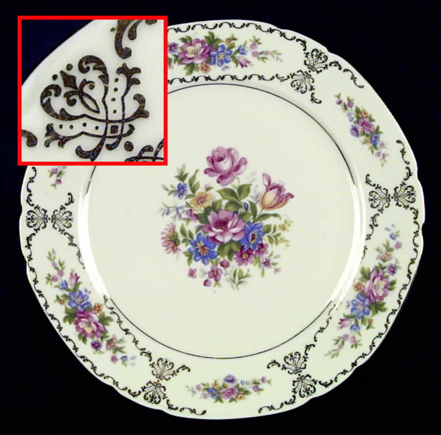 VIT29 Dinner Plate by Victoria (Czech)-1