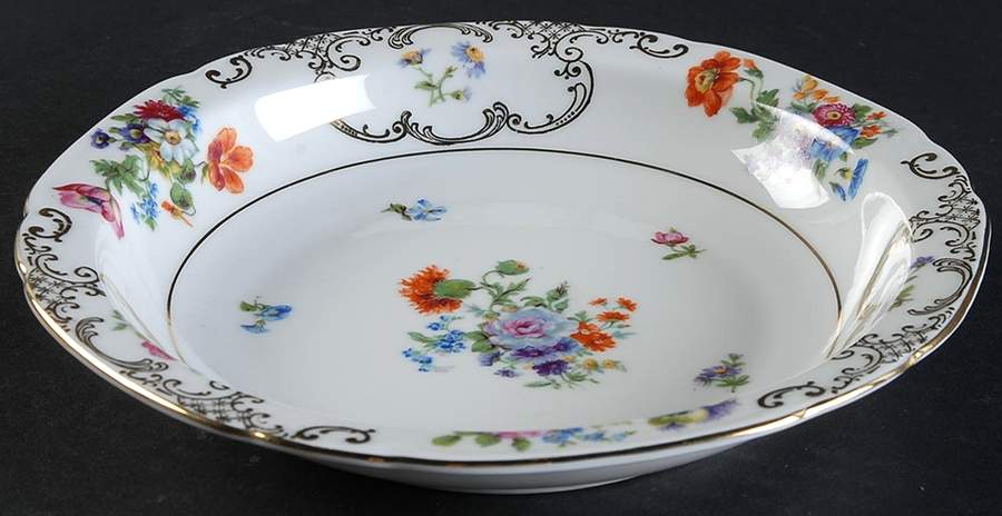 VIT3 Rim Soup Bowl by Victoria (Czech)-1