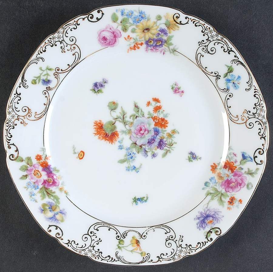 VIT3 Salad Plate by Victoria (Czech)-1