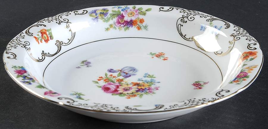 VIT3 Rim Soup Bowl by Victoria (Czech)-1