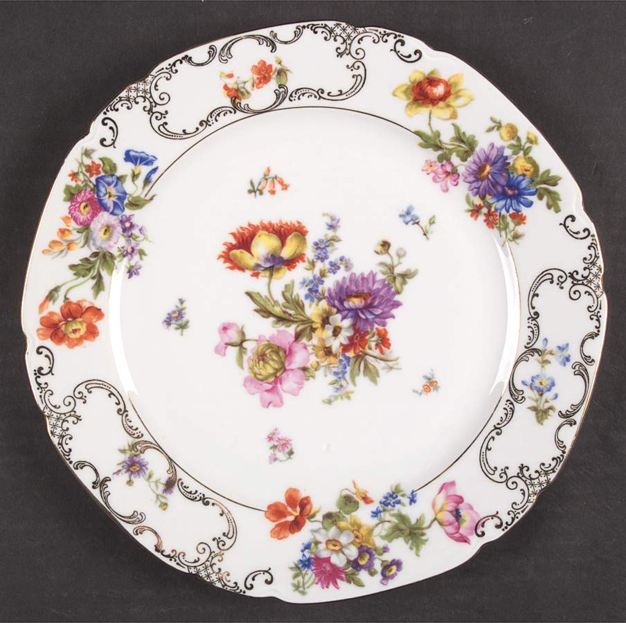 VIT3 Dinner Plate by Victoria (Czech)-1