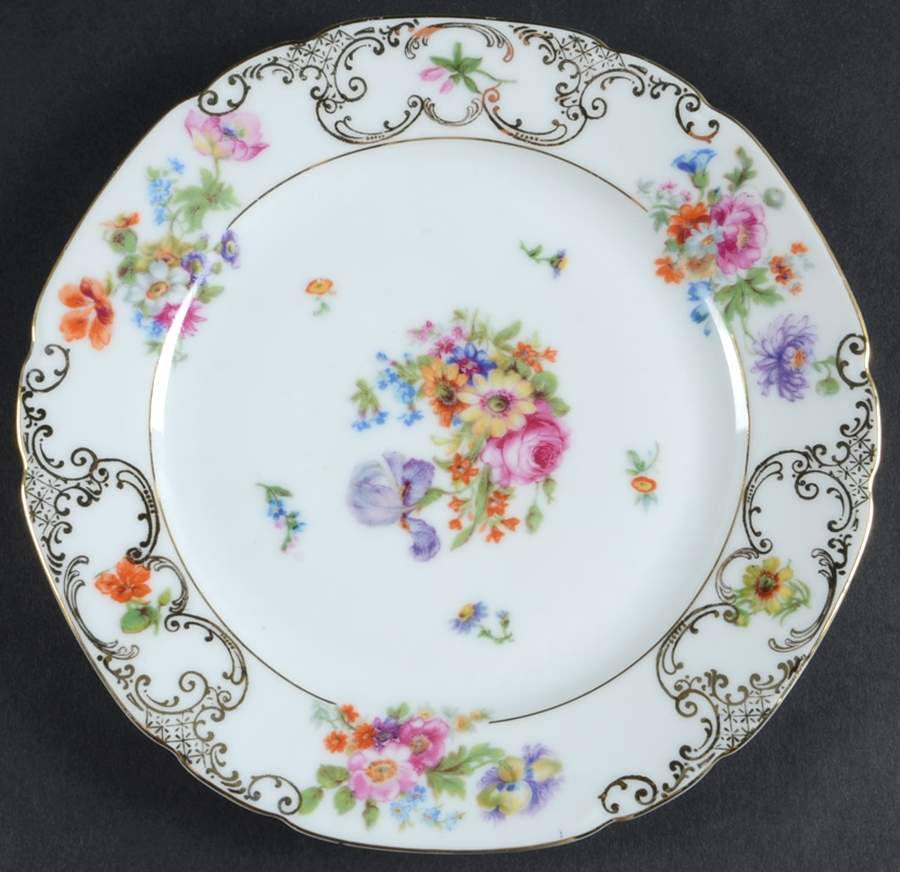 VIT3 Salad Plate by Victoria (Czech)-1