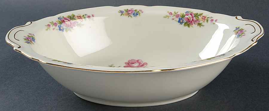 VIT33 (CZECH) 10" Oval Vegetable Bowl by Victoria (Czech)-1