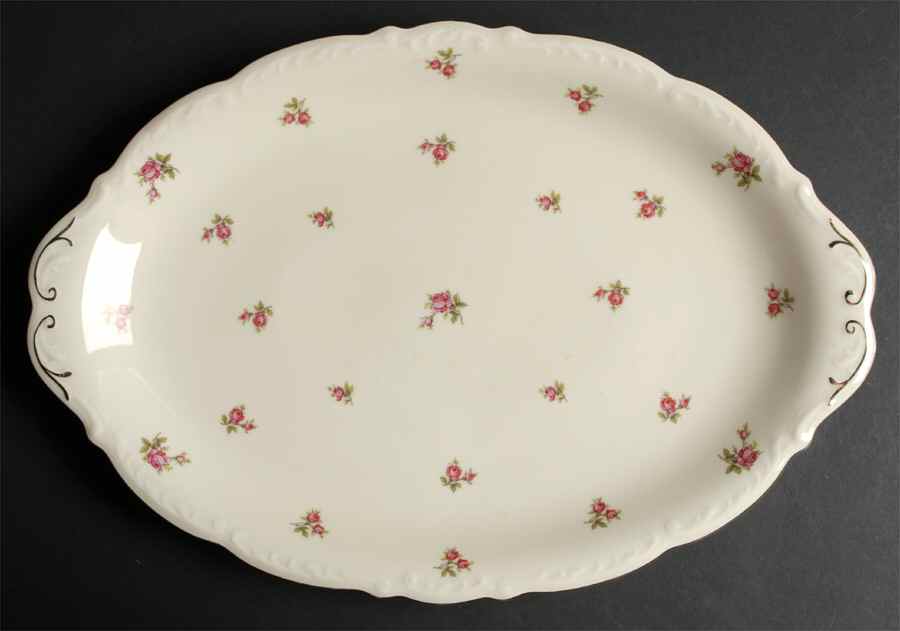 VIT37 (CZECH) 15" Oval Serving Platter by Victoria (Czech)-1