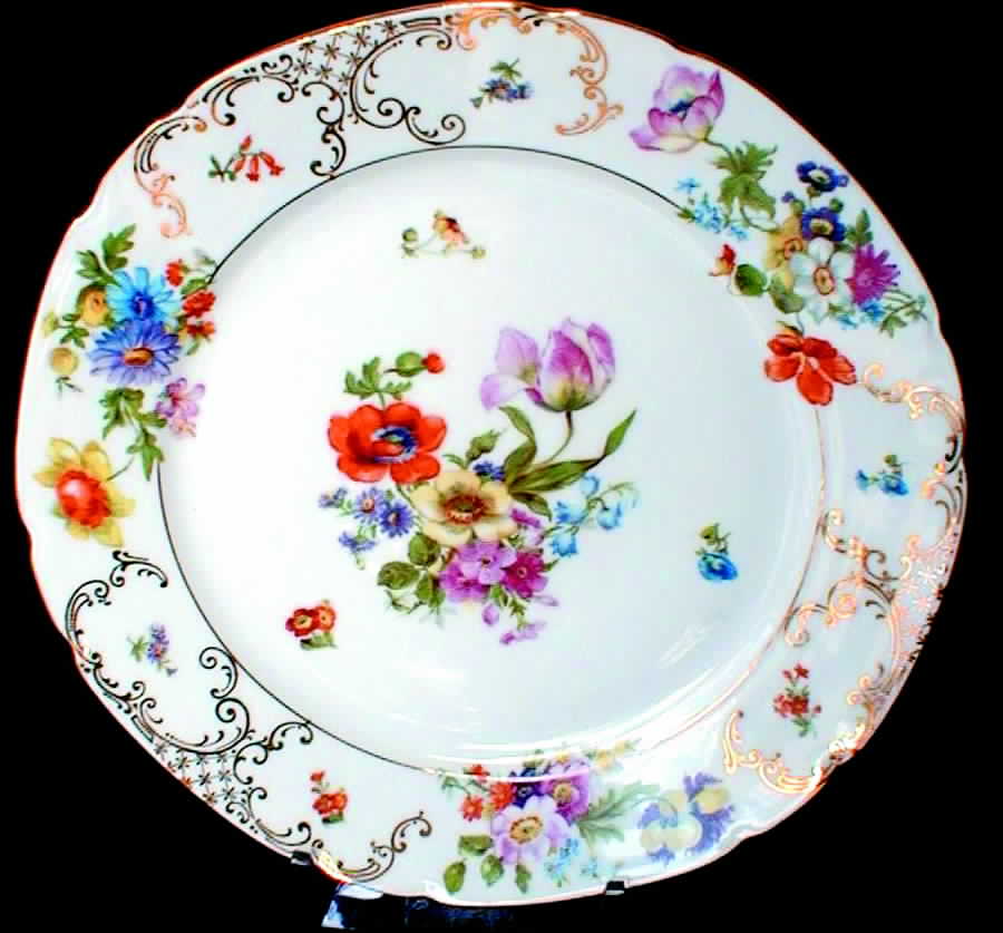 VIT42 Dinner Plate by Victoria (Czech)-1