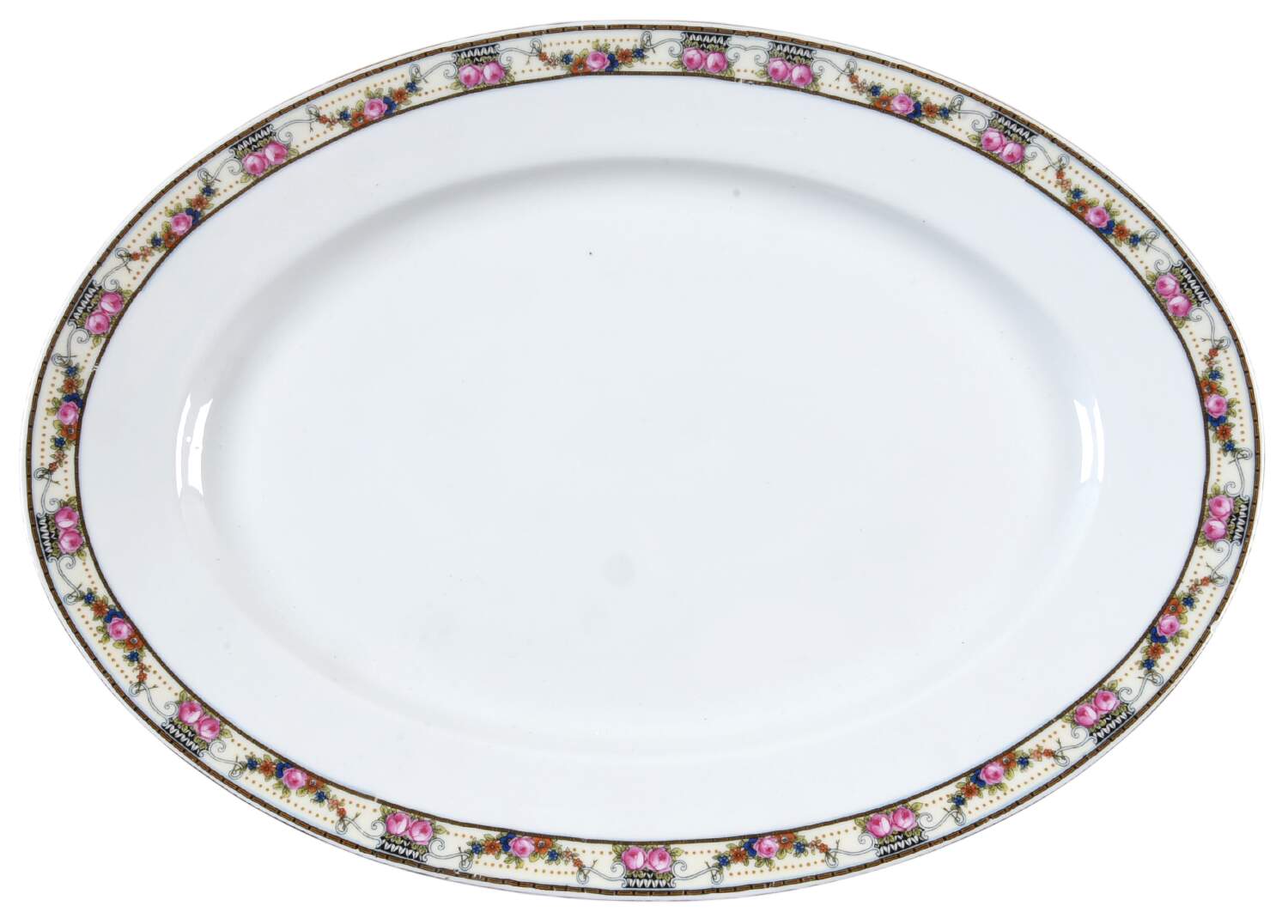 VIT43 16" Oval Serving Platter by Victoria (Czech)-1