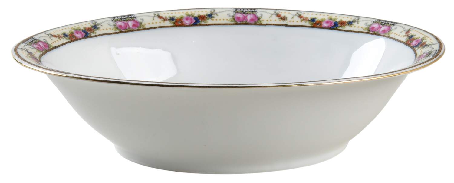 VIT43 10" Oval Vegetable Bowl by Victoria (Czech)-1