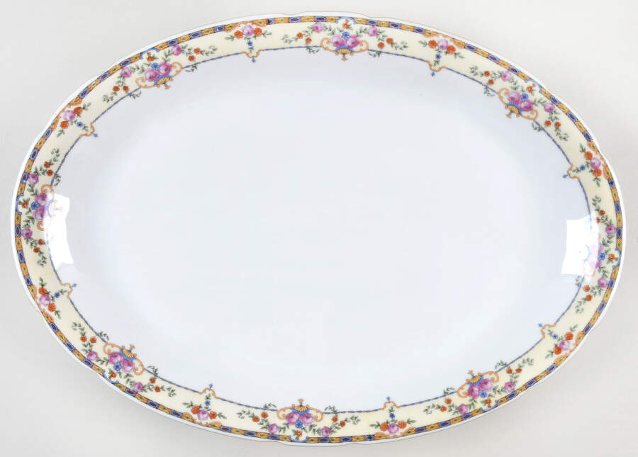 VIT44 15" Oval Serving Platter by Victoria (Czech)-1
