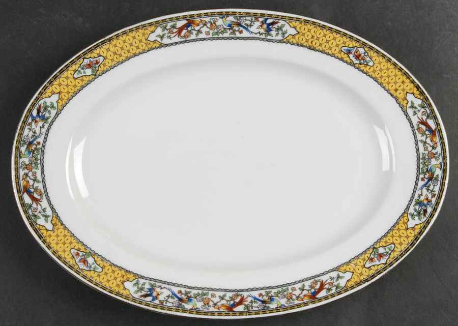 VIT45 12" Oval Serving Platter by Victoria (Czech)-1