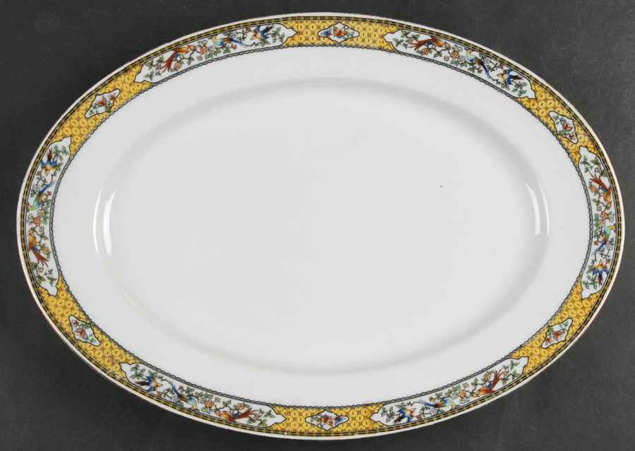 VIT45 15" Oval Serving Platter by Victoria (Czech)-1