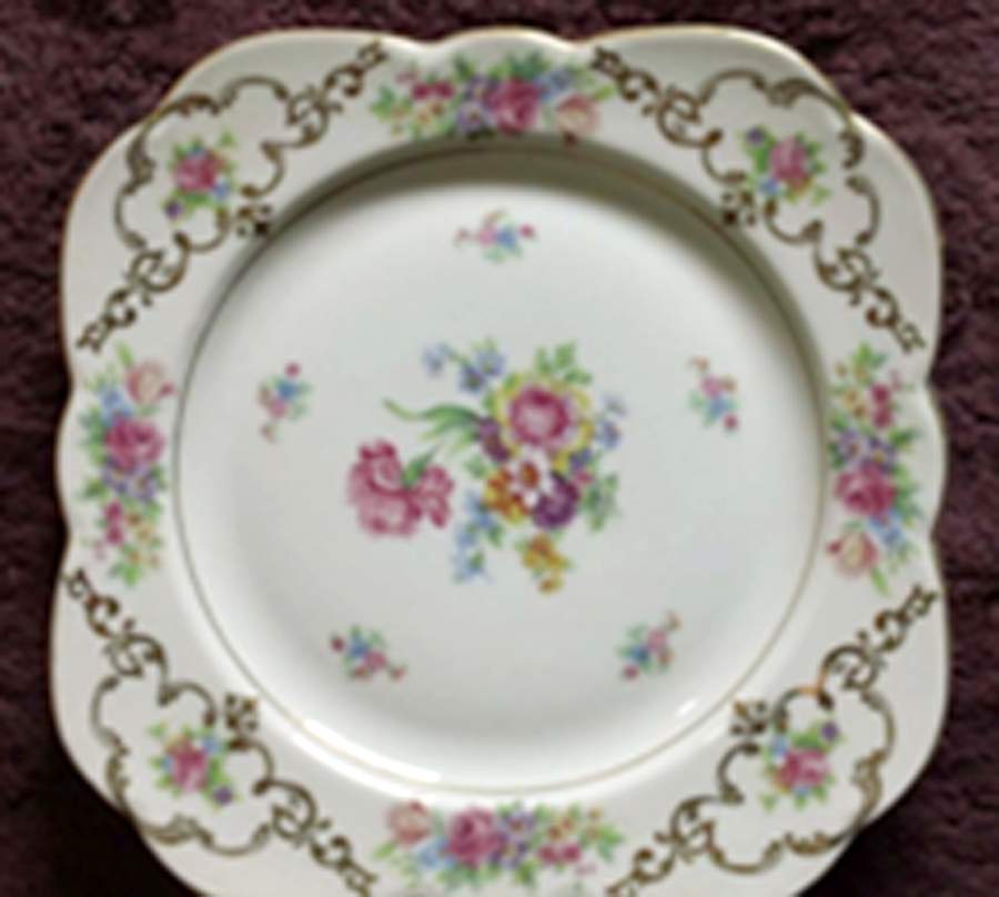 VIT46 Square Salad Plate by Victoria (Czech)-1