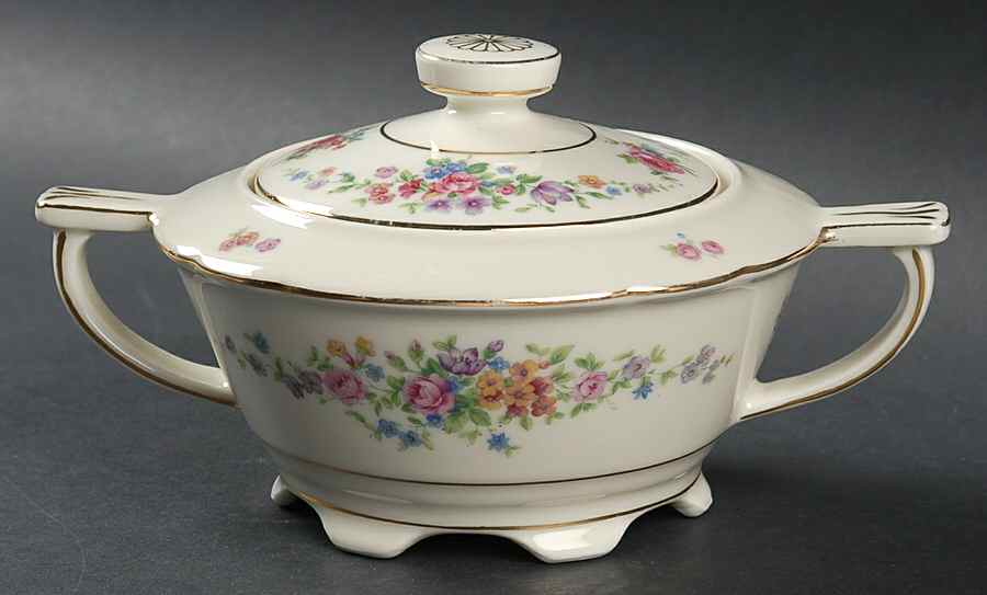 205 Sugar Bowl & Lid by Victoria (Czech)-1