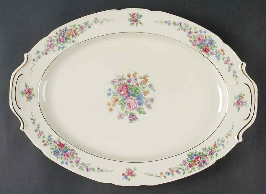 205 15" Oval Serving Platter by Victoria (Czech)-1