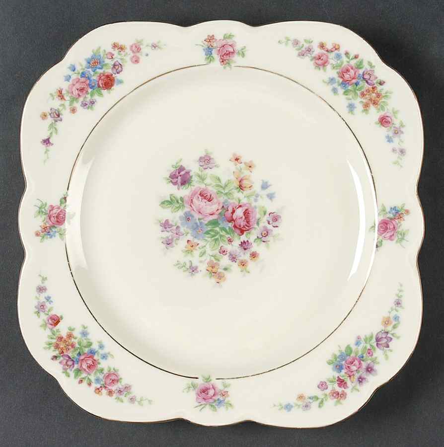 205 Square Salad Plate by Victoria (Czech)-1