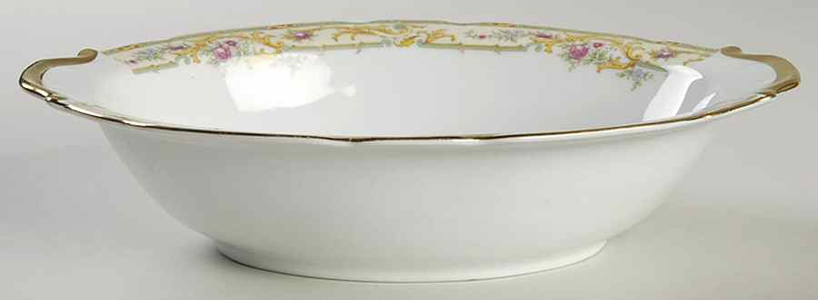VIT54 10" Oval Vegetable Bowl by Victoria (Czech)-1