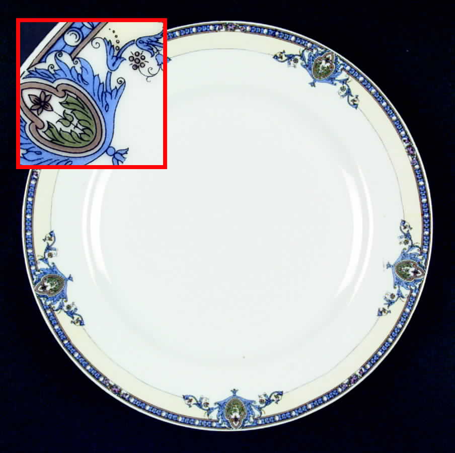 VIT60 Dinner Plate by Victoria (Czech)-1
