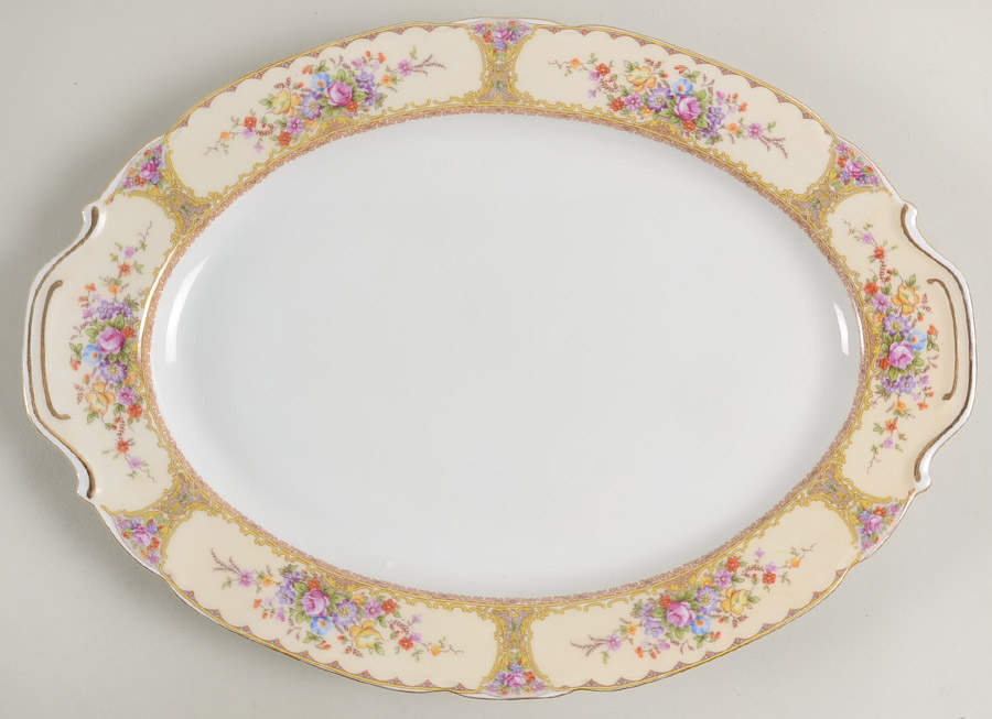 VIT62 12" Oval Serving Platter by Victoria (Czech)-1