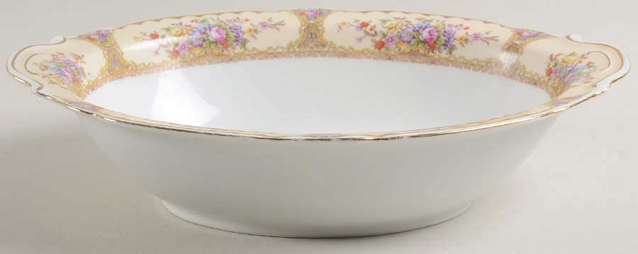 VIT62 10" Oval Vegetable Bowl by Victoria (Czech)-1