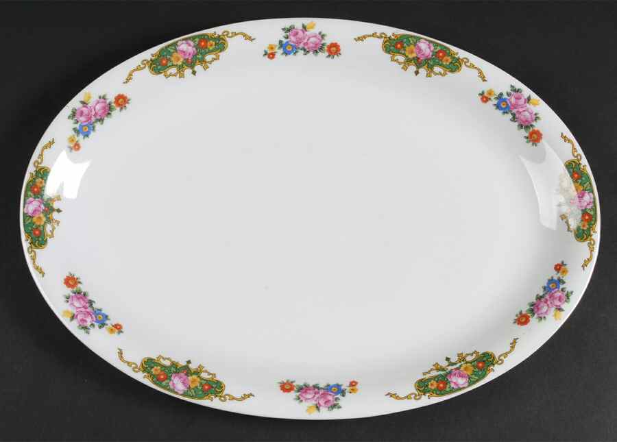 VIT73 15" Oval Serving Platter by Victoria (Czech)-1