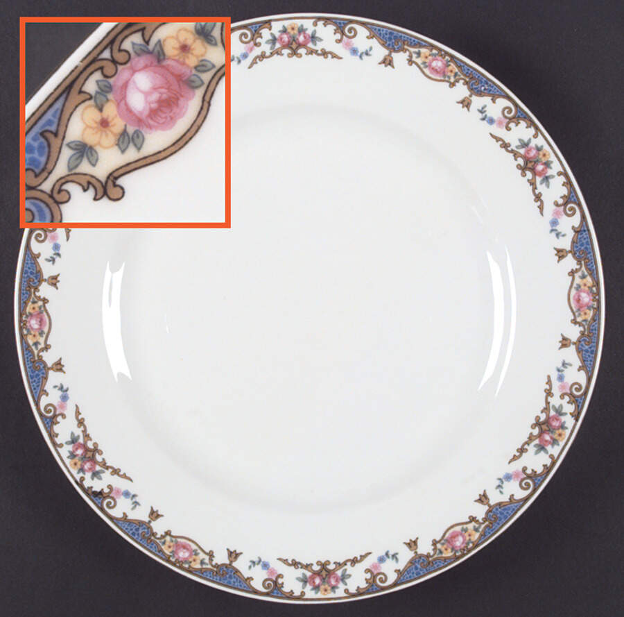 VIT76 Dinner Plate by Victoria (Czech)-1