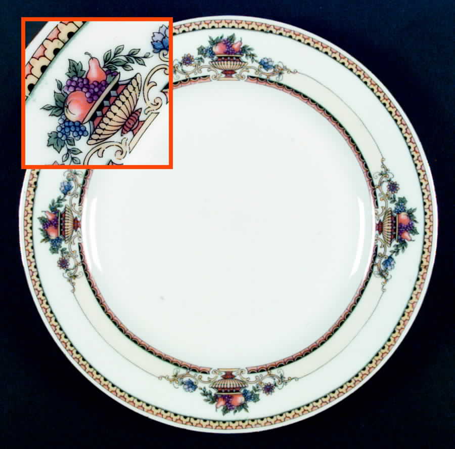 VIT77 Dinner Plate by Victoria (Czech)-1