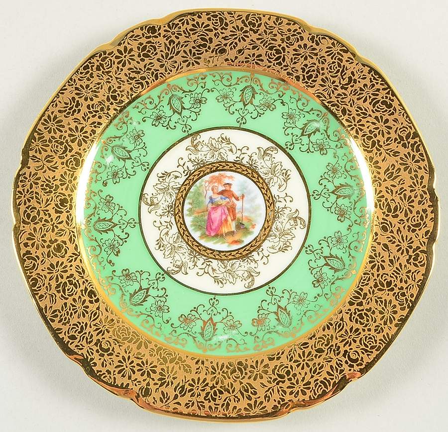 VIT97 Salad Plate by Victoria (Czech)-1