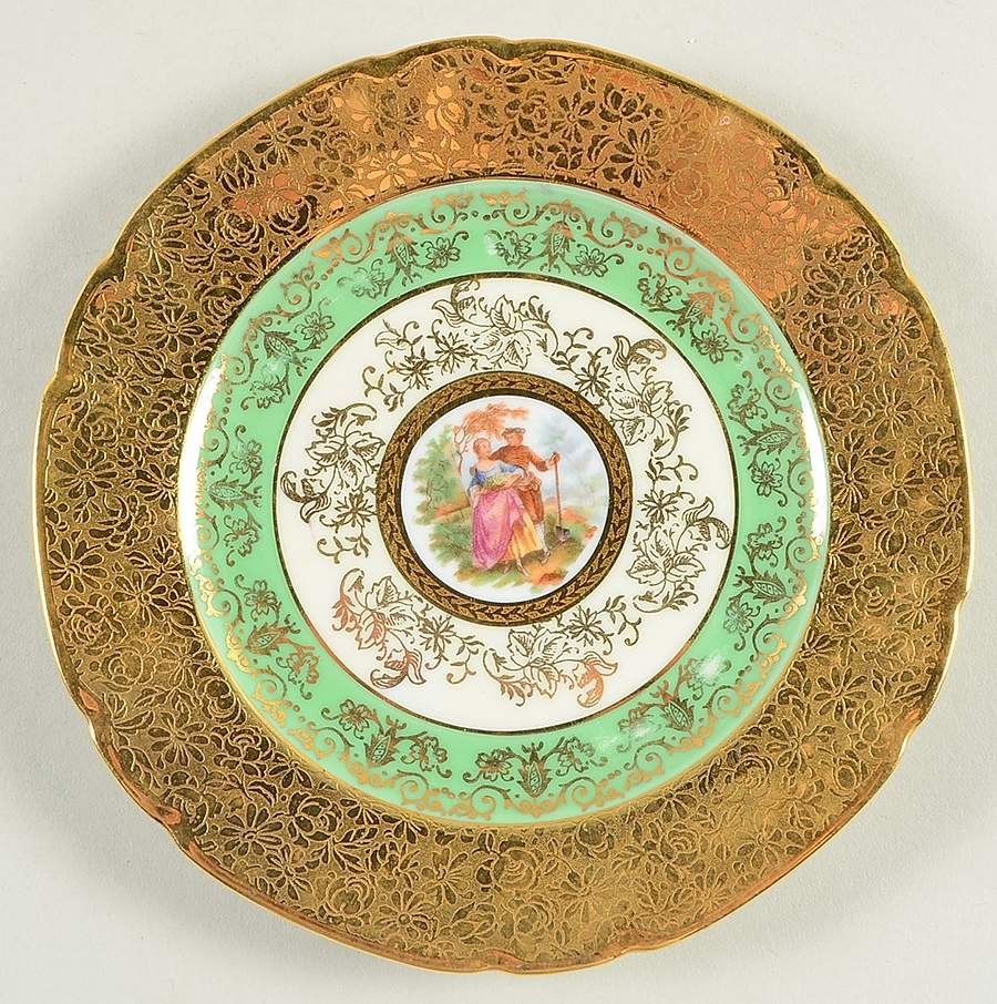 VIT97 Bread & Butter Plate by Victoria (Czech)-1