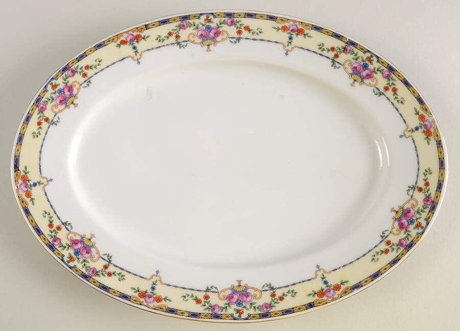 Warwick 12" Oval Serving Platter by Victoria (Czech)-1