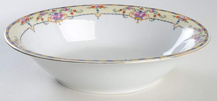Warwick 10" Oval Vegetable Bowl by Victoria (Czech)-1