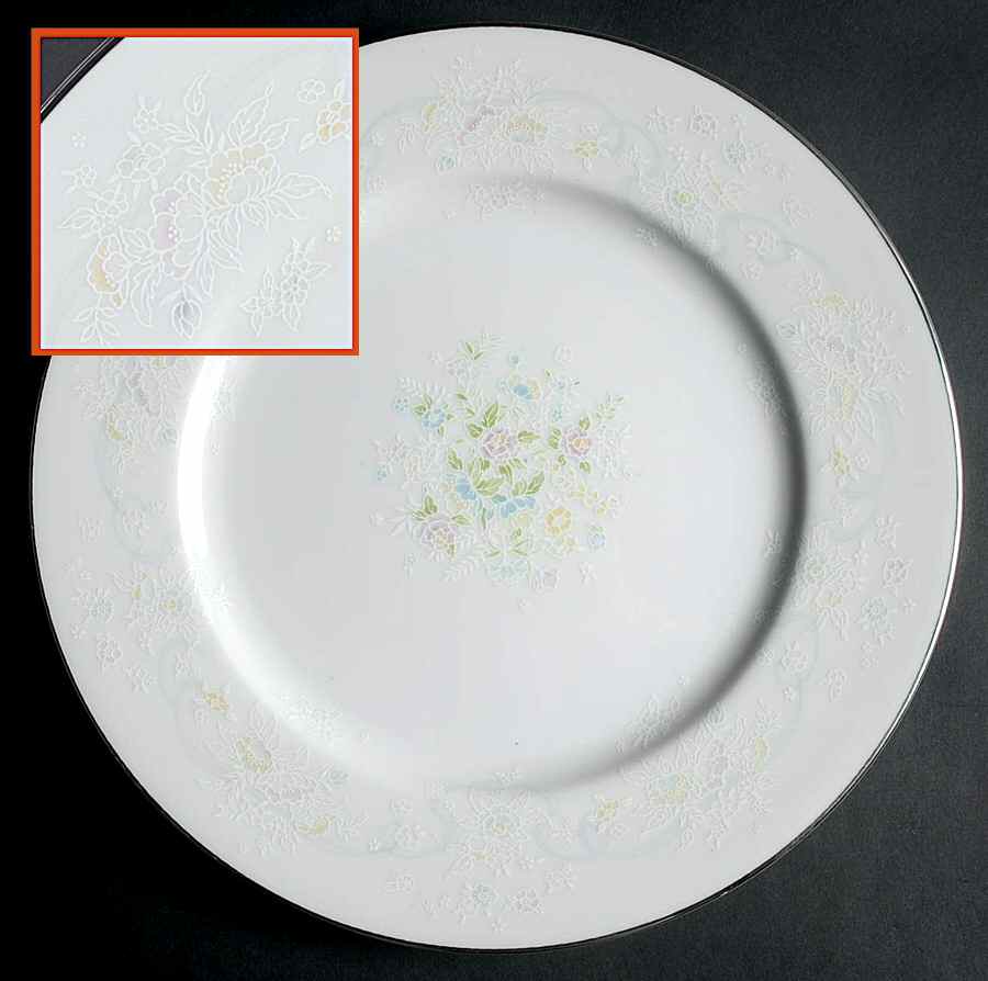 Bridal Bouquet Dinner Plate by Viletta-1