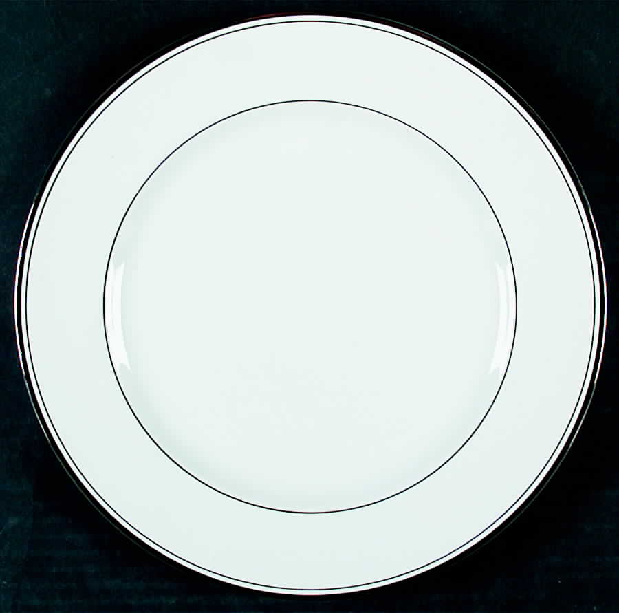 Elegance (Platinum Trim) Dinner Plate by Viletta-1